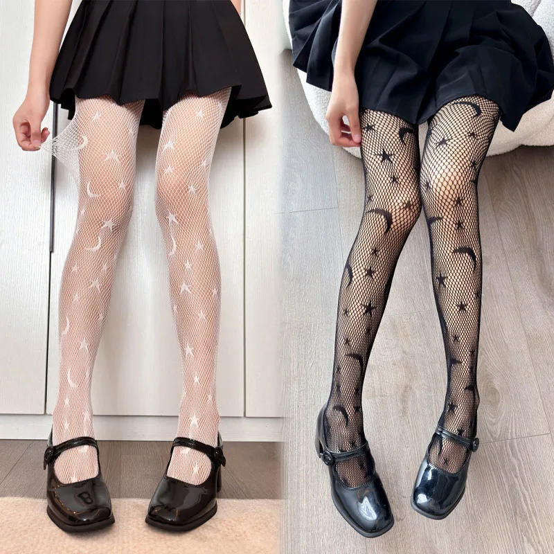 Bodystocking Fishnet - Medias con estampado de pentáculo para