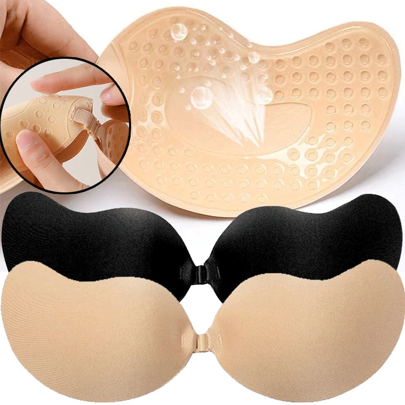 Push Up Bra Padded - Cubrepezones Adhesivos Reutilizables Tallas A-D, Sujetador