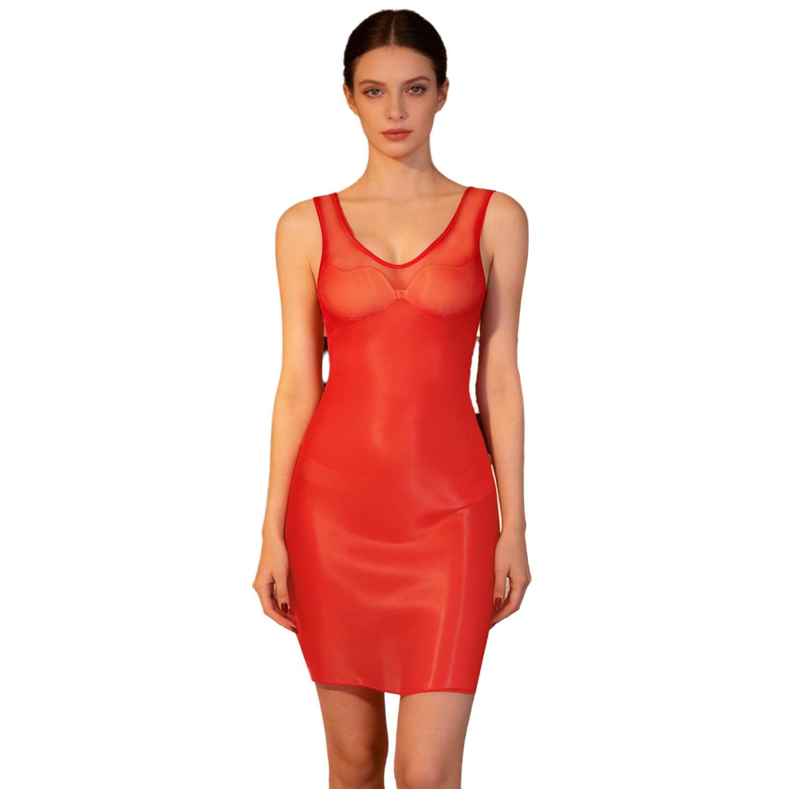 Vestido ajustado brillante y t - Babydoll Chemise Night reseña y precio